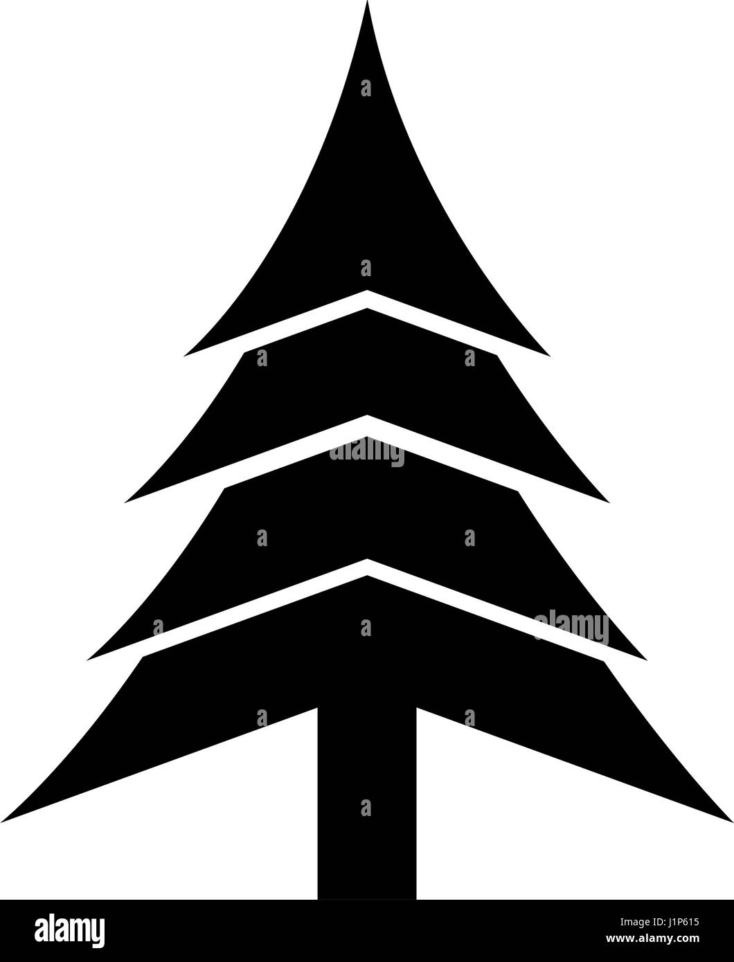 pine tree icon Stock Vector Image & Art - Alamy