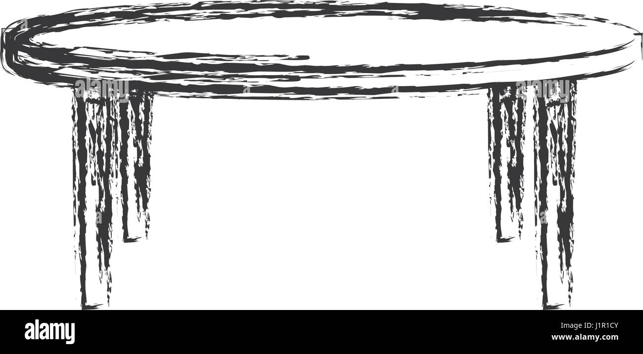 Premium Vector | Art illustration symbol icon furniture logo household  design sketch hand draw of round table