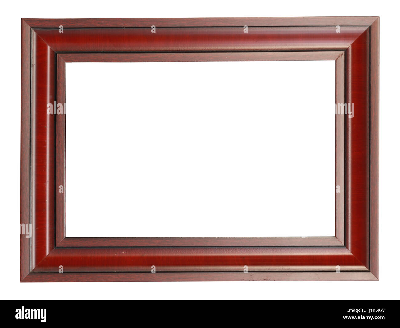 wooden vintage frame isolated on white background Stock Photo - Alamy