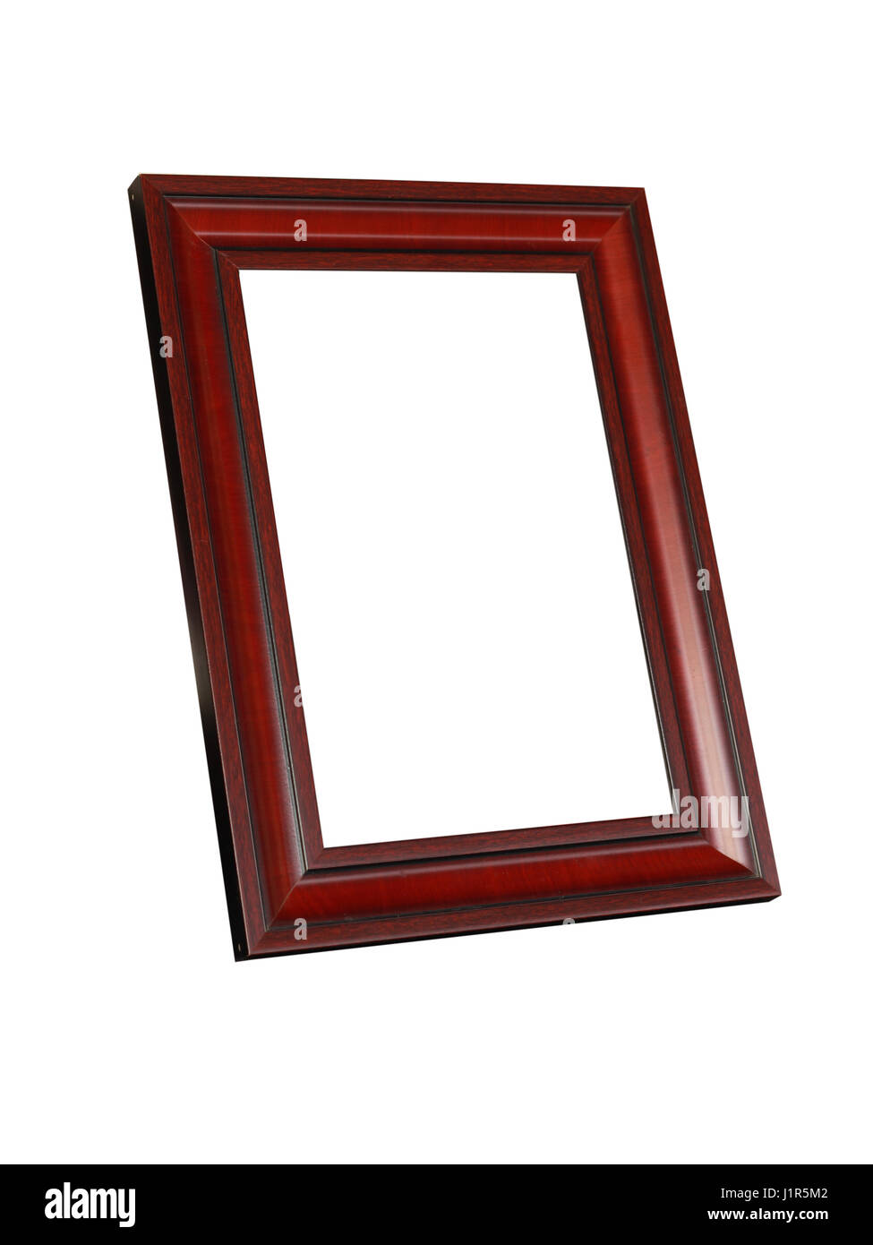 wooden vintage frame isolated on white background Stock Photo - Alamy