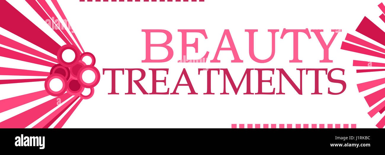 Beauty Treatments Pink Graphics Horizontal Stock Photo