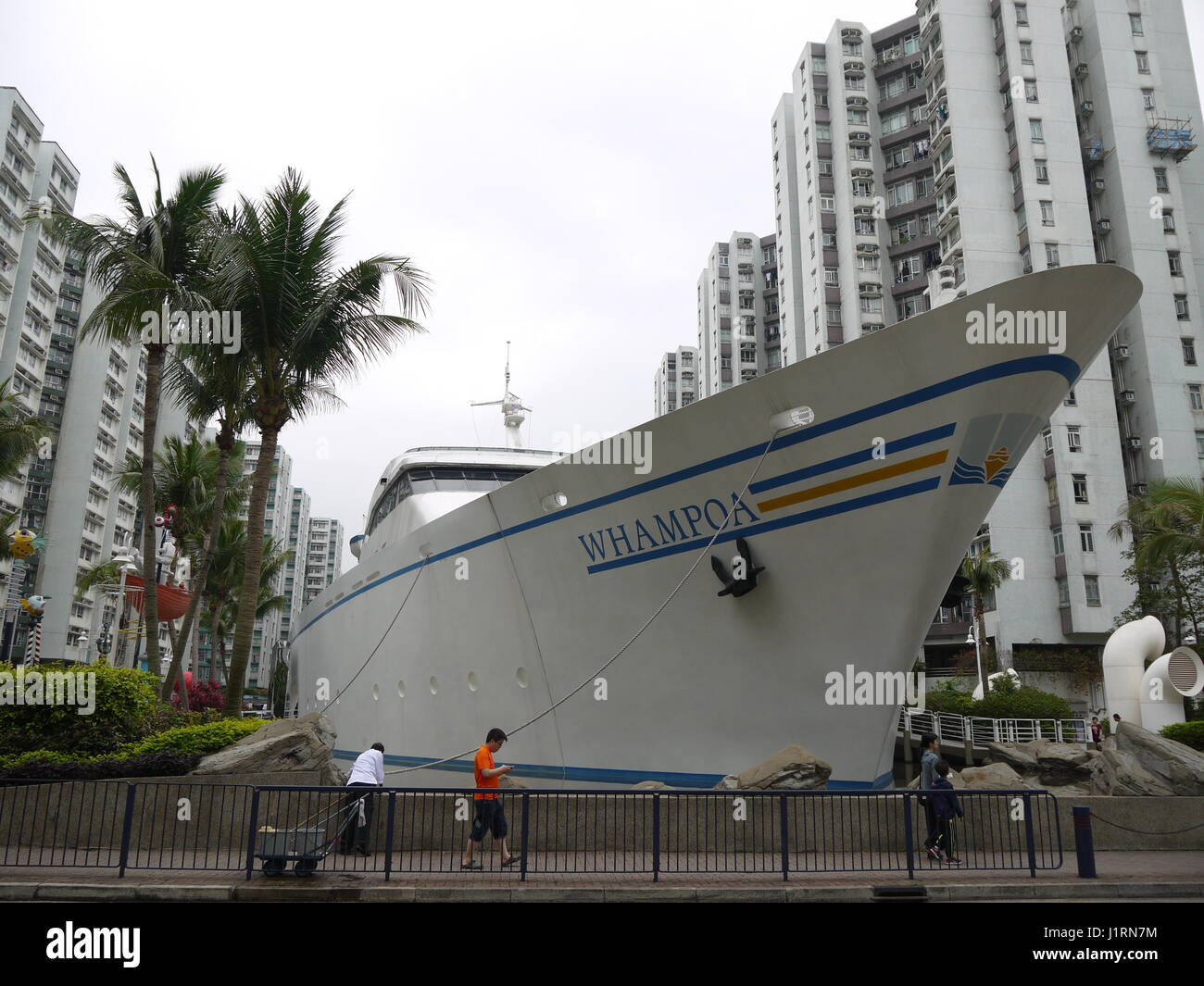 Ship Shopping Mall Whompoa Dock Inside City, Cityscape of Hong Kong  Editorial Photography - Image of asian, social: 194555482