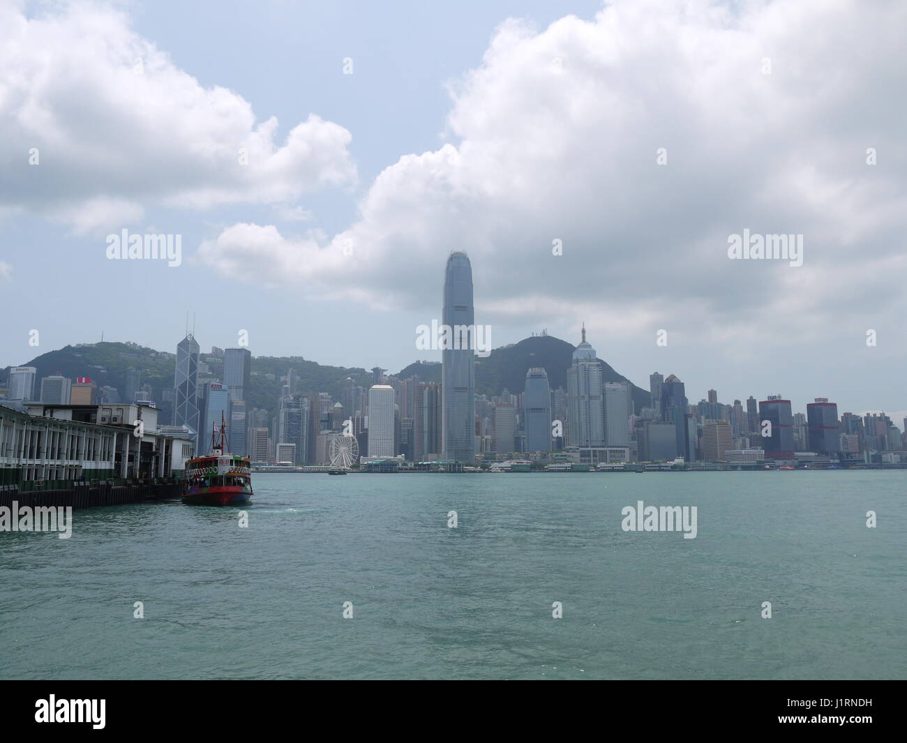 Victoria Harbour, Star Ferry, Hong Kong Island Stock Photo