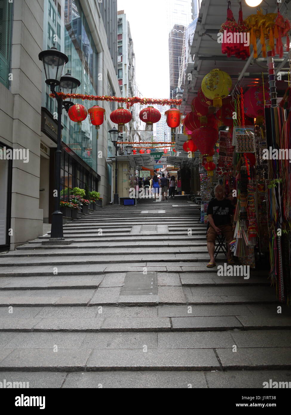 Pottinger Street, Central, Hong Kong Stock