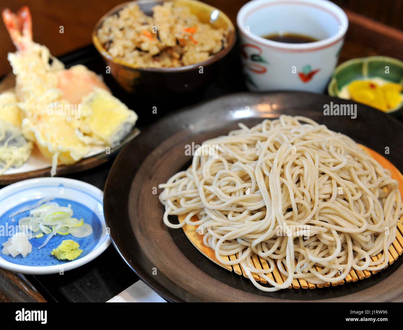 Fried ramen udon noodle with fried tempura shrimp Stock Photo Alamy