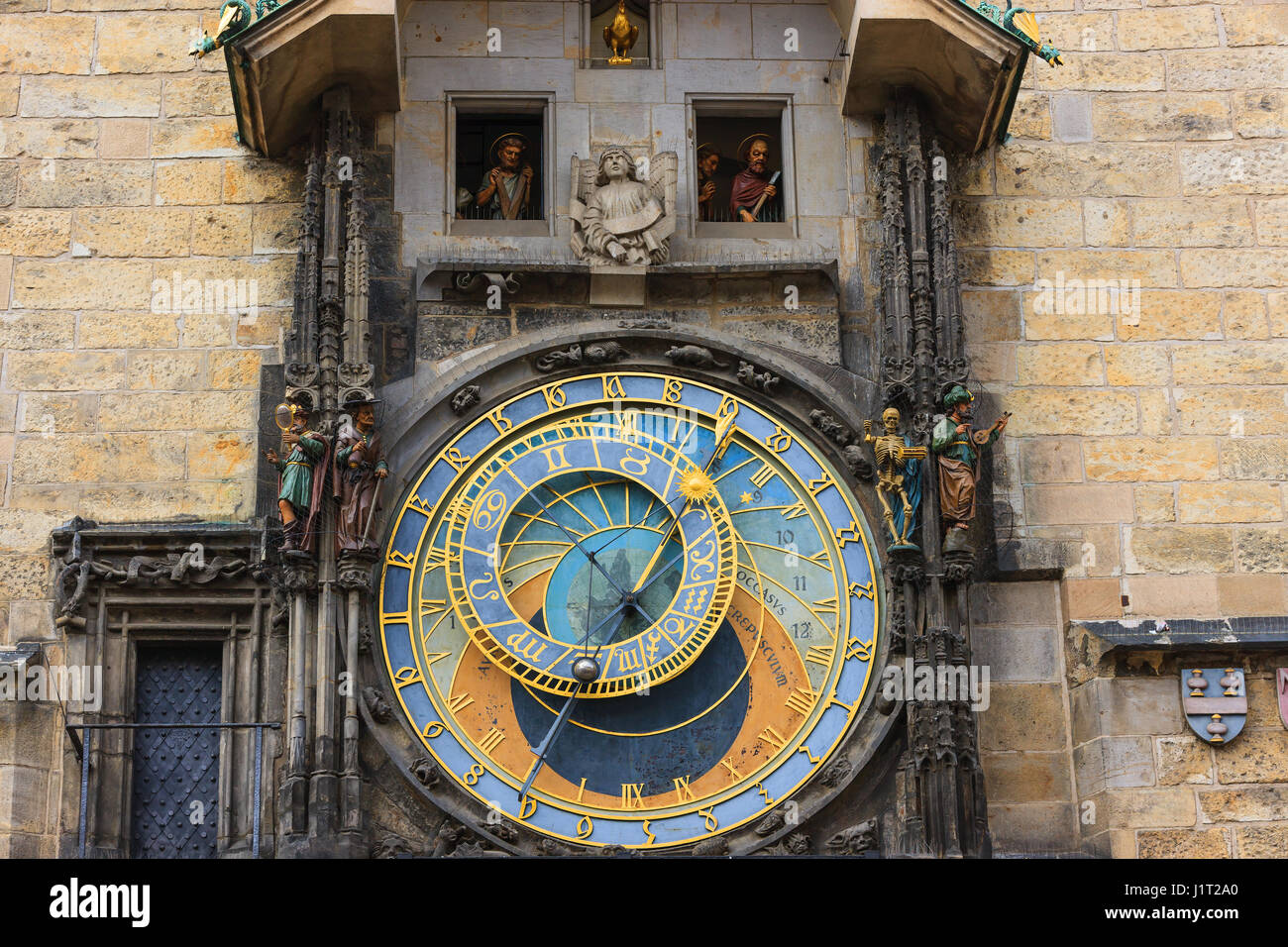 The Astronomical Clock, Old Town Hall, Prague, Czech Republic Stock Photo