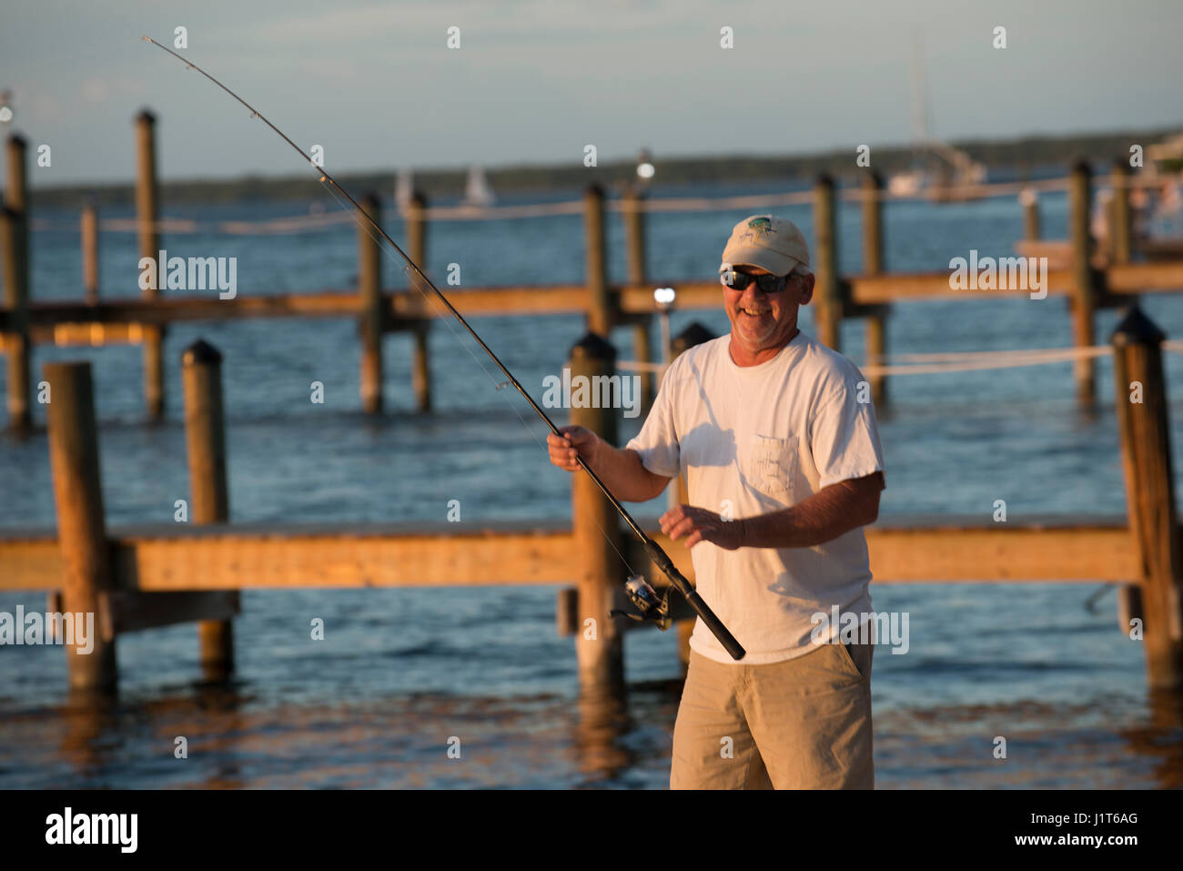 Florida keys oceans and resorts fishing Stock Photo - Alamy