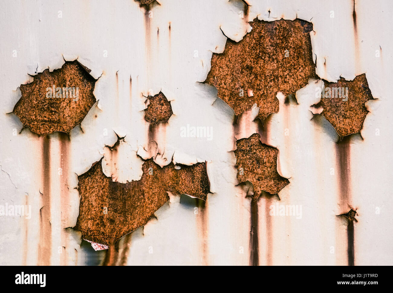 Grungy Background Texture Of Peeling Paint And Rust Stock Photo