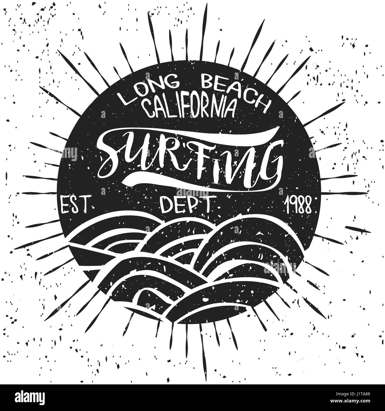 Jersey shore surfing Stock Vector Images - Alamy