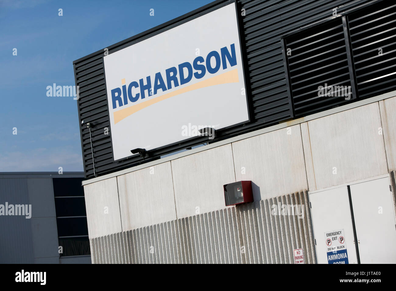 A logo sign outside of a facility occupied by Richardson International in Oakville, Ontario, Canada, on April 15, 2017. Stock Photo