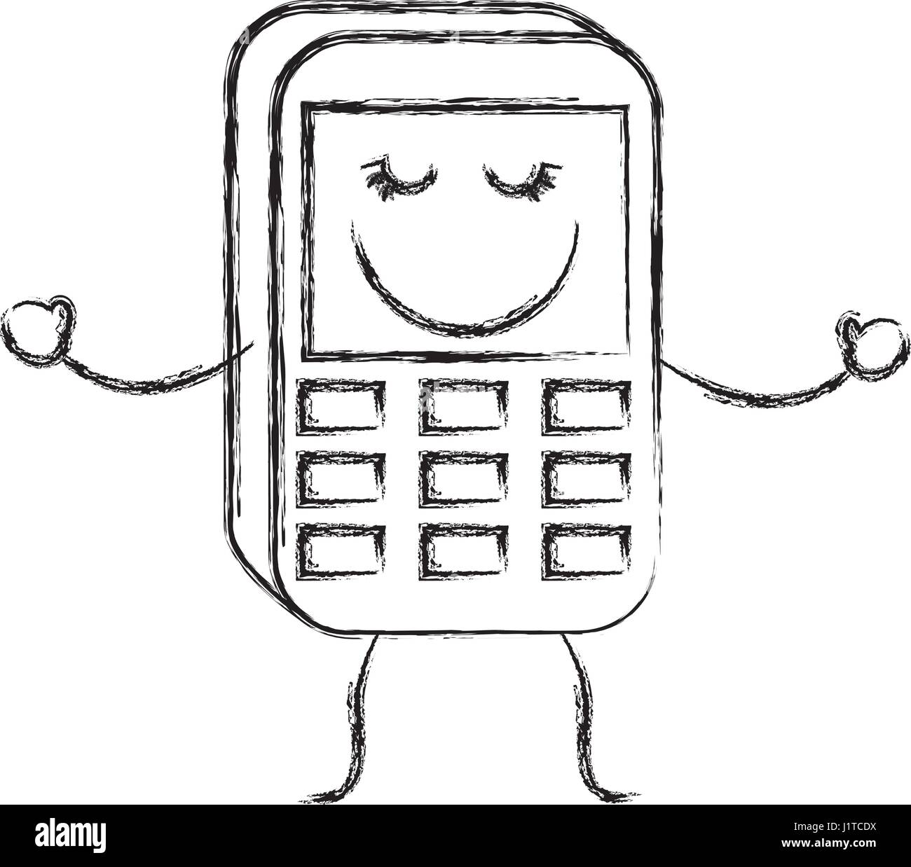 happy phone icon Stock Vector Image & Art - Alamy