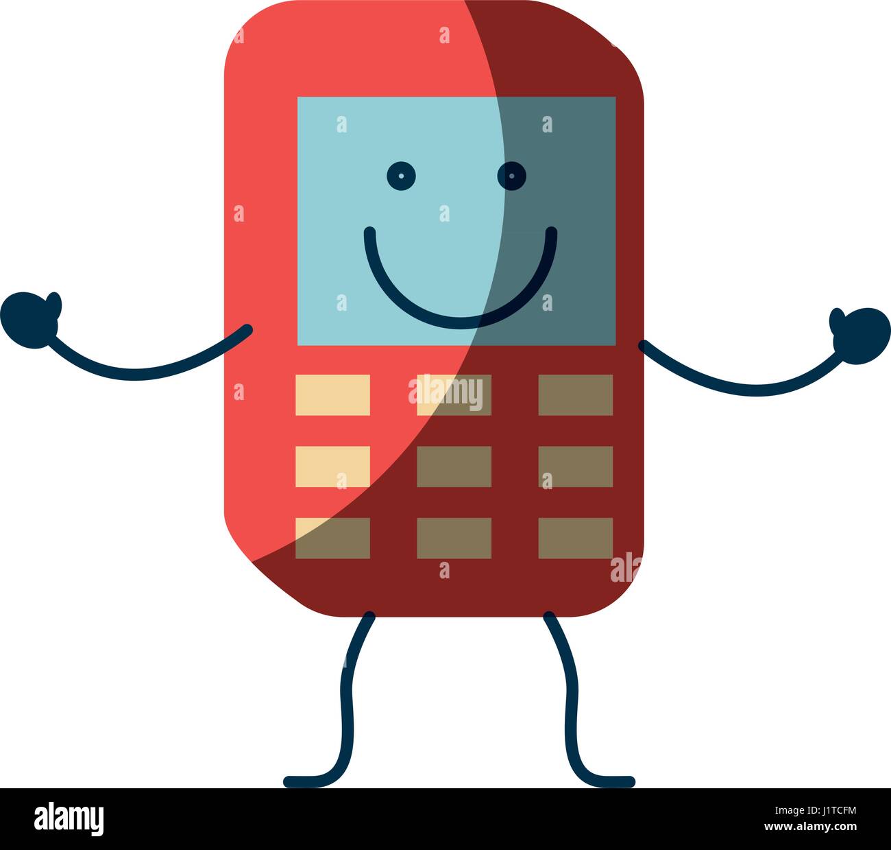 happy phone icon Stock Vector Image & Art - Alamy