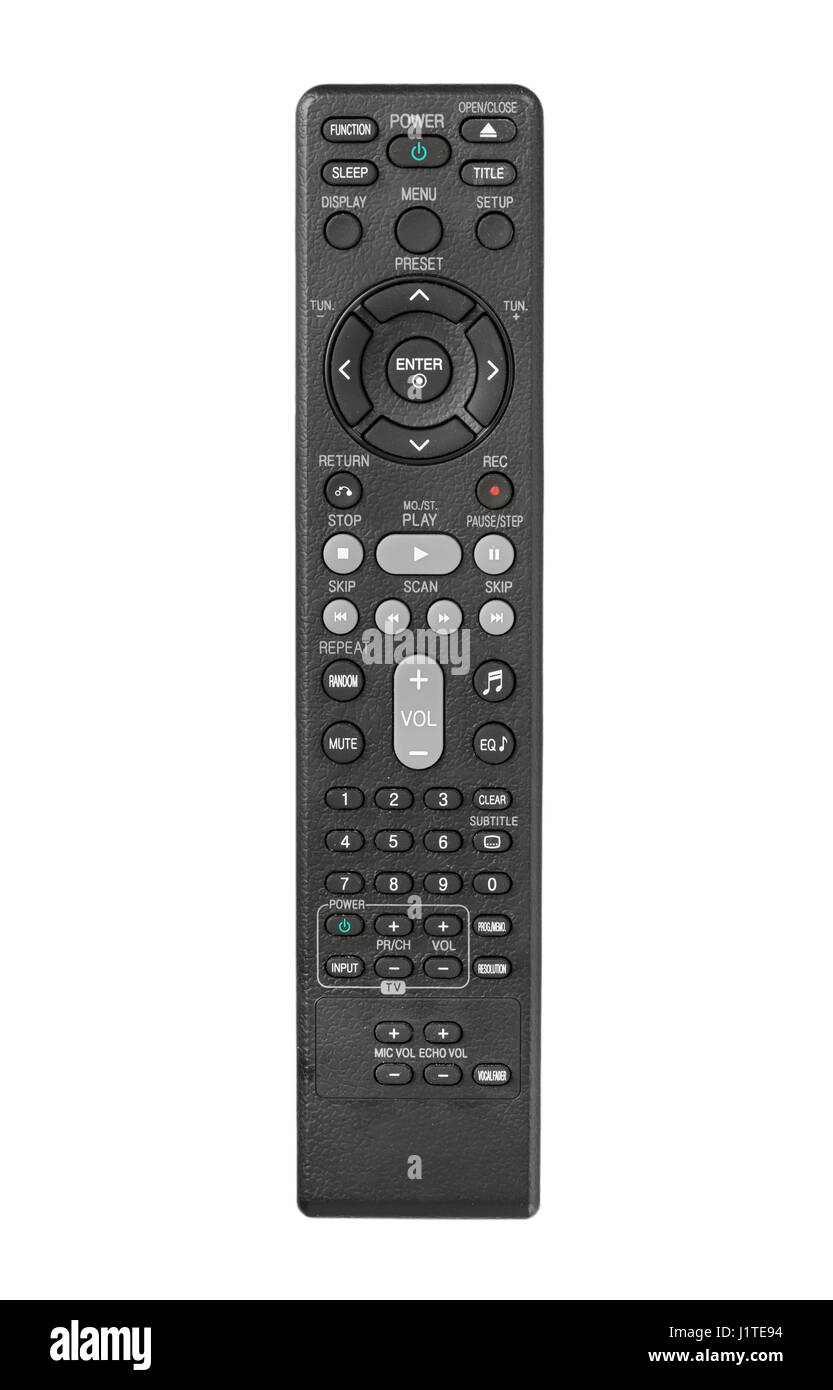 Modern LCD TV remote control isolated Stock Photo Alamy
