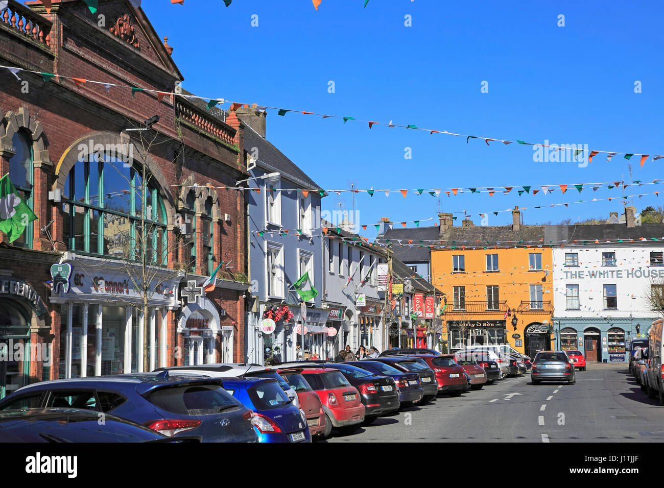 Historic buildings, Pearse Street, Kinsale, County Cork, Ireland, Irish