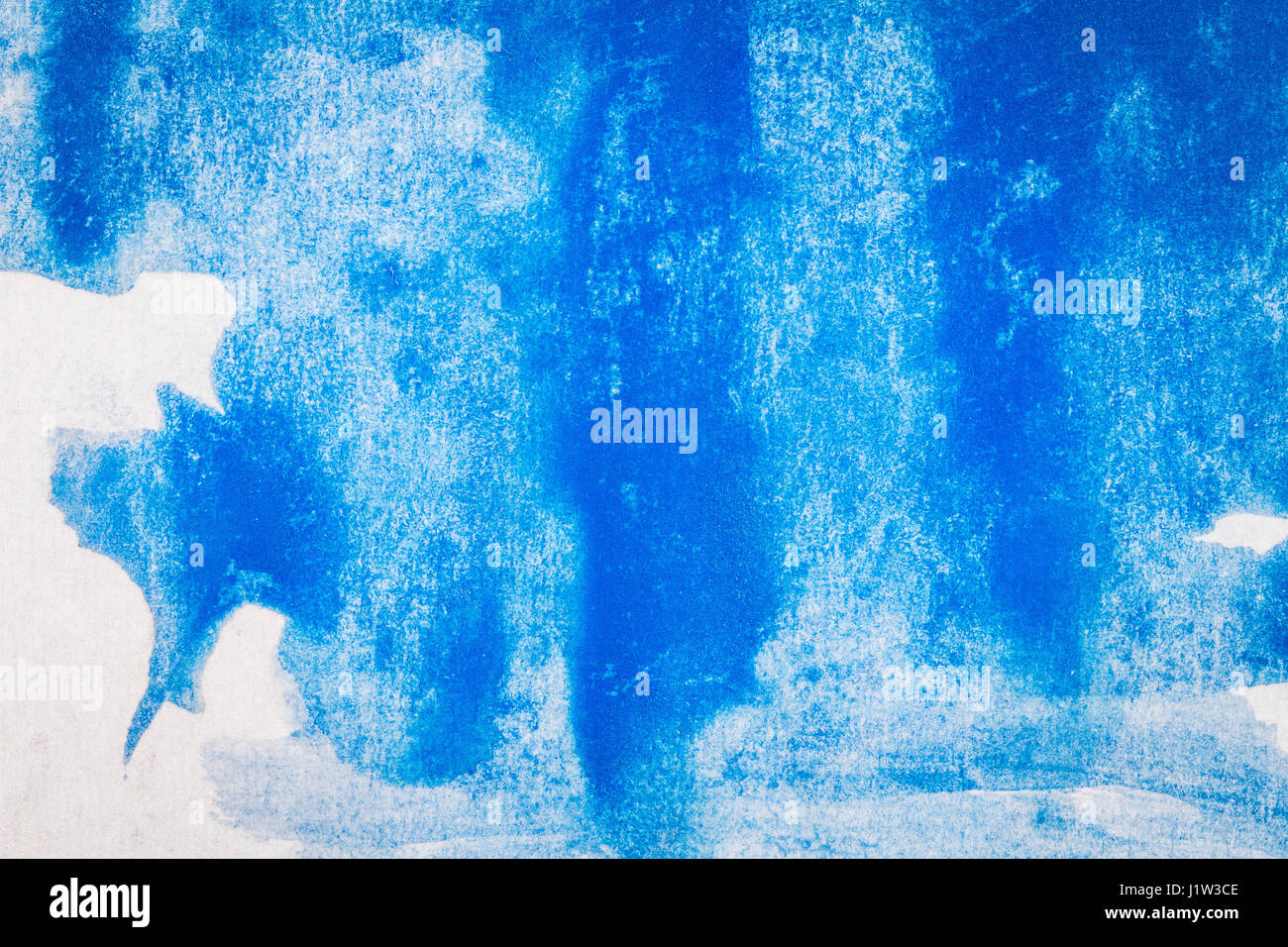 Abstract hand drawn blue watercolor paints background Stock Photo - Alamy