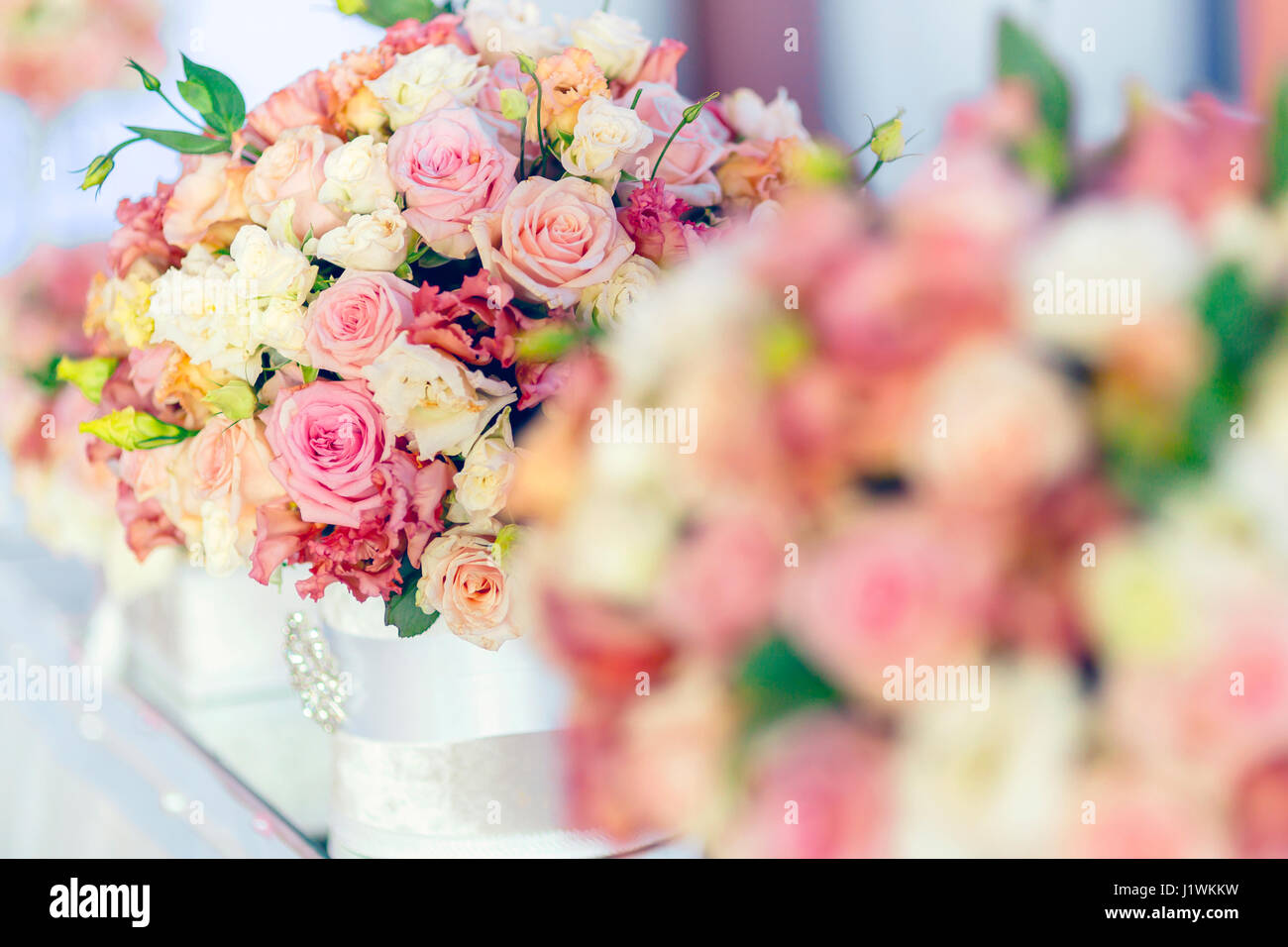 Beautiful roses decoration Stock Photo - Alamy
