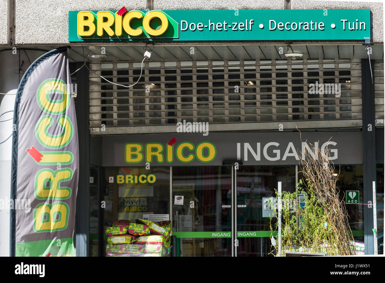 Entrance of Brico store Stock Photo - Alamy