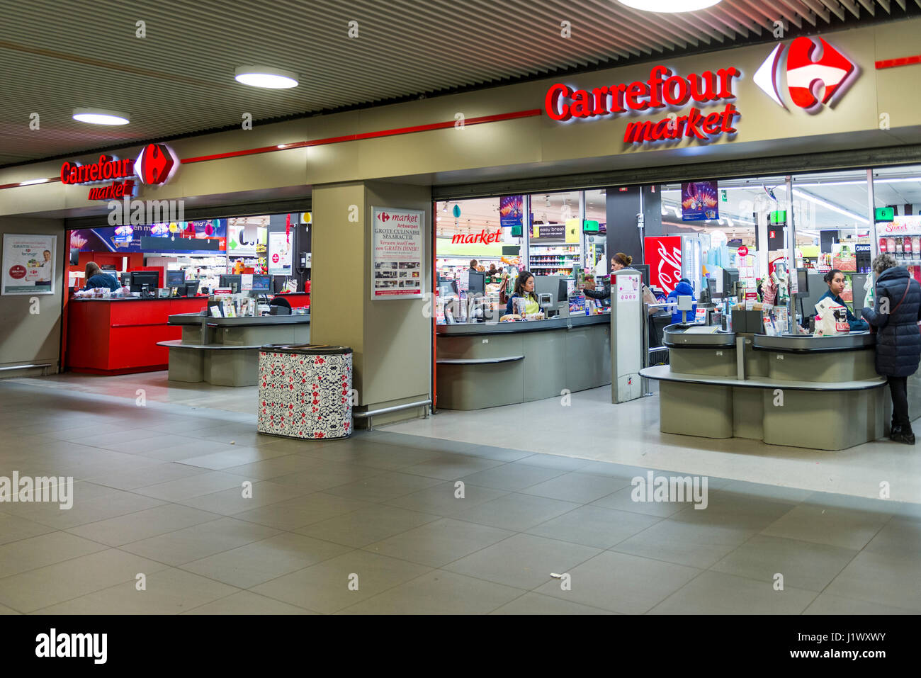 Carrefour market store at mall Stock Photo - Alamy