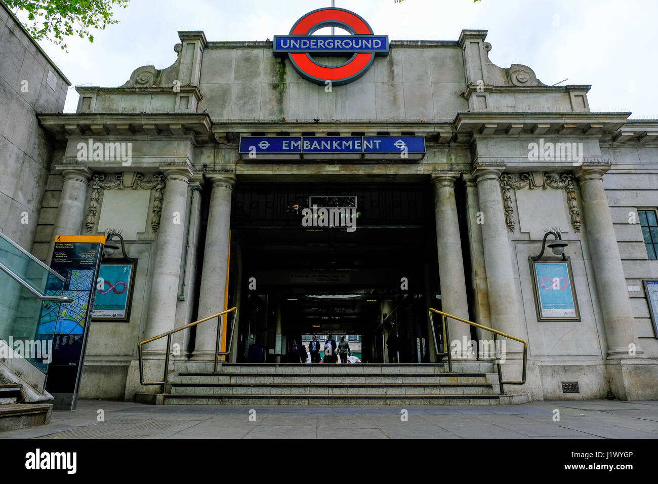 Embankment station Stock Photo