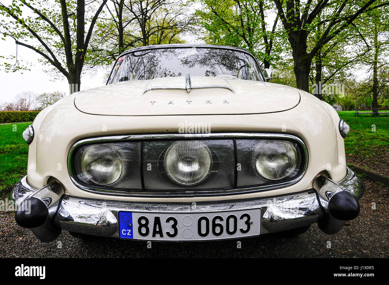 Tatra 603 at a meeting veteran in Brandys nad Labem at the local historic castle Stock Photo