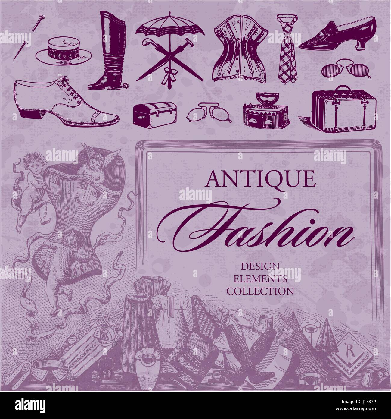 Ancient fashion accessories Stock Vector Images - Alamy