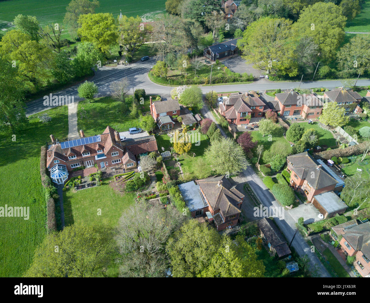 Beech Hill village, West Berkshire Stock Photo Alamy