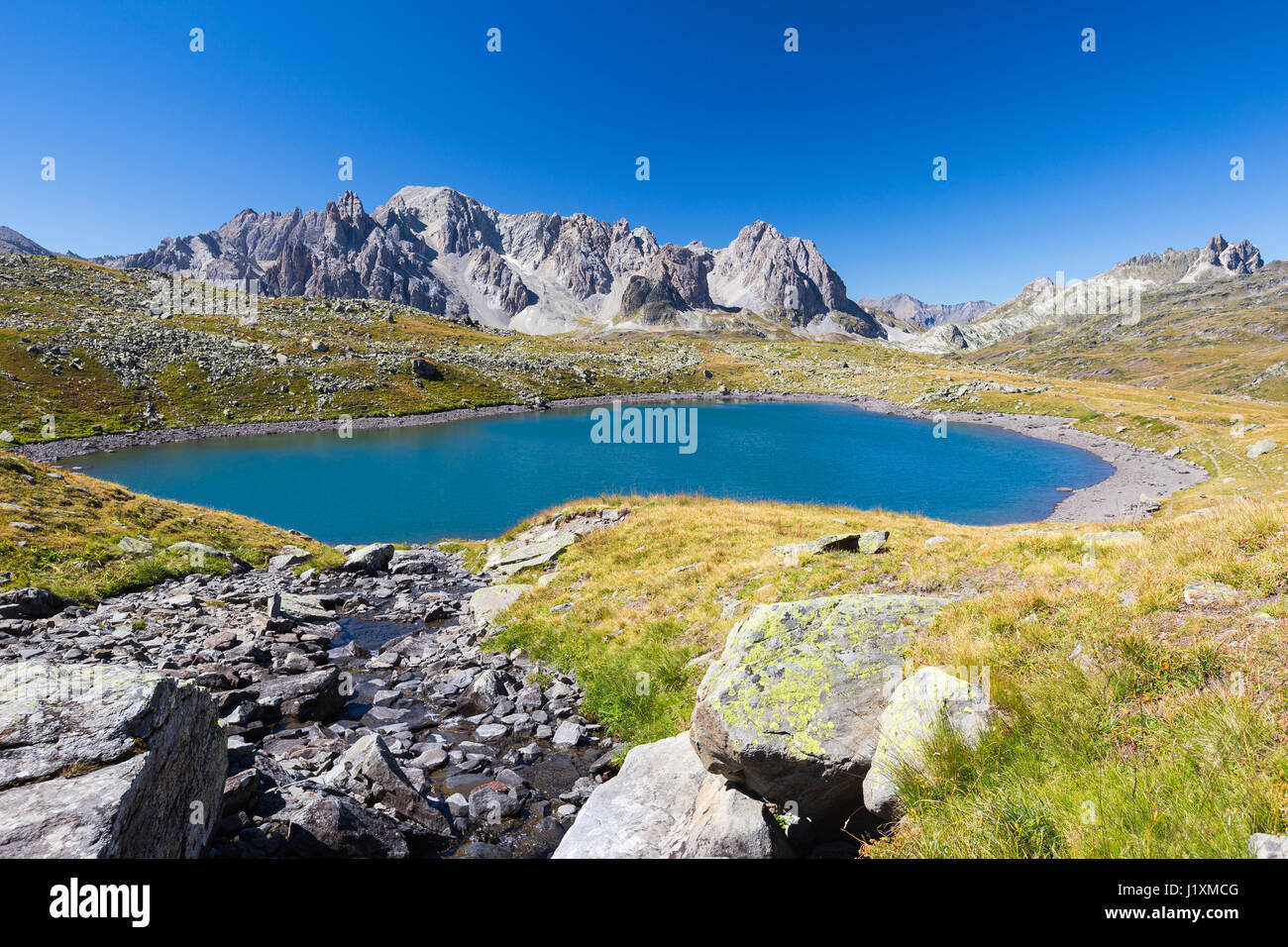 Vallée de la Clarée. Lac Rond. Névache. Hautes Alpes. France, Europe. Stock Photo