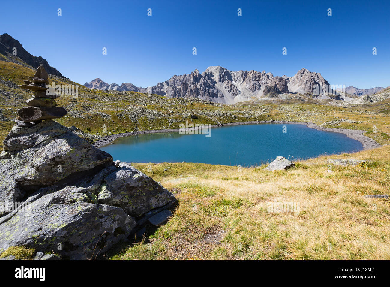 Vallée de la Clarée. Lac Rond. Névache. Hautes Alpes. France, Europe. Stock Photo