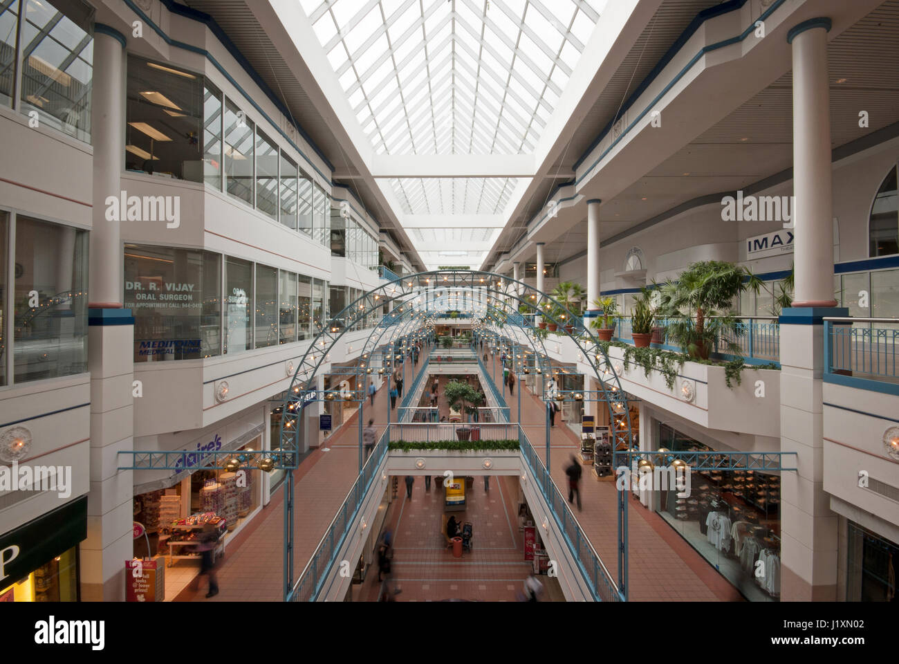 Portage Place Shopping Centre, Winnipeg, Manitoba, Canada Stock Photo
