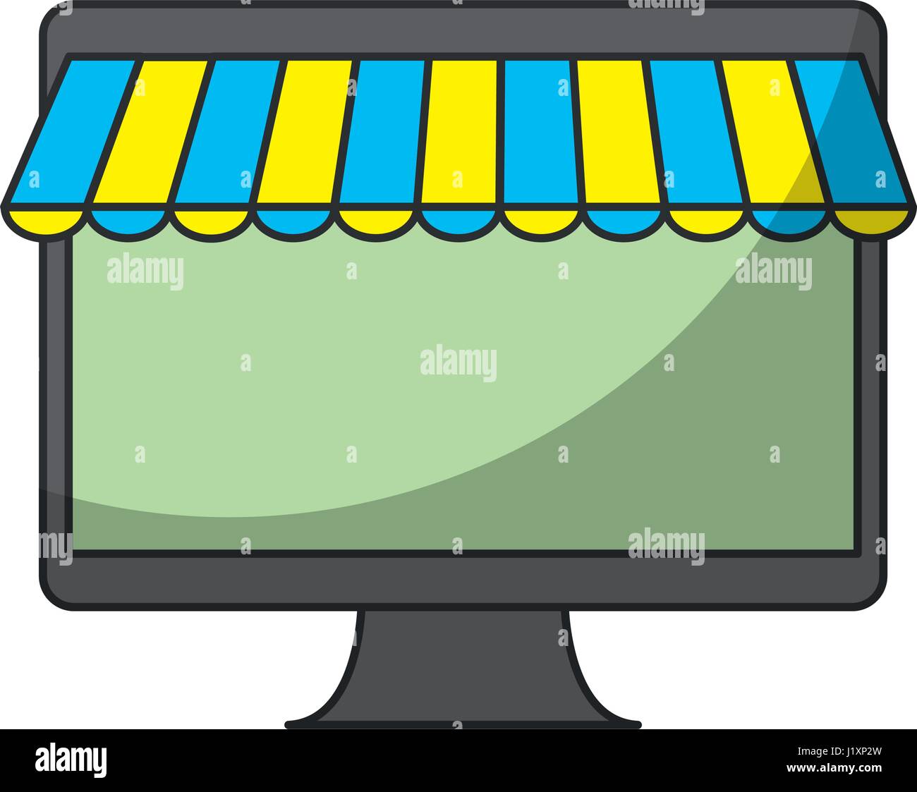 monitor computer icon Stock Vector Image & Art - Alamy