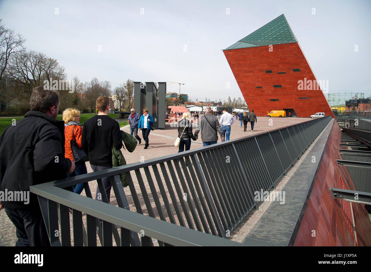 Museum of the Second World War was officially connected with Westerplatte Museum. Now you can visit Museum for free. 8 April 2017 in Gdansk, Poland ©  Stock Photo