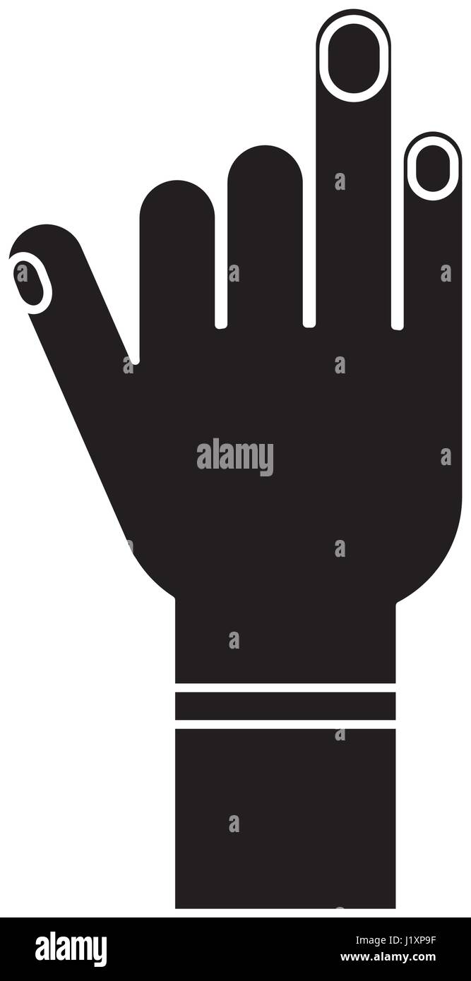 human hand icon Stock Vector Image & Art - Alamy