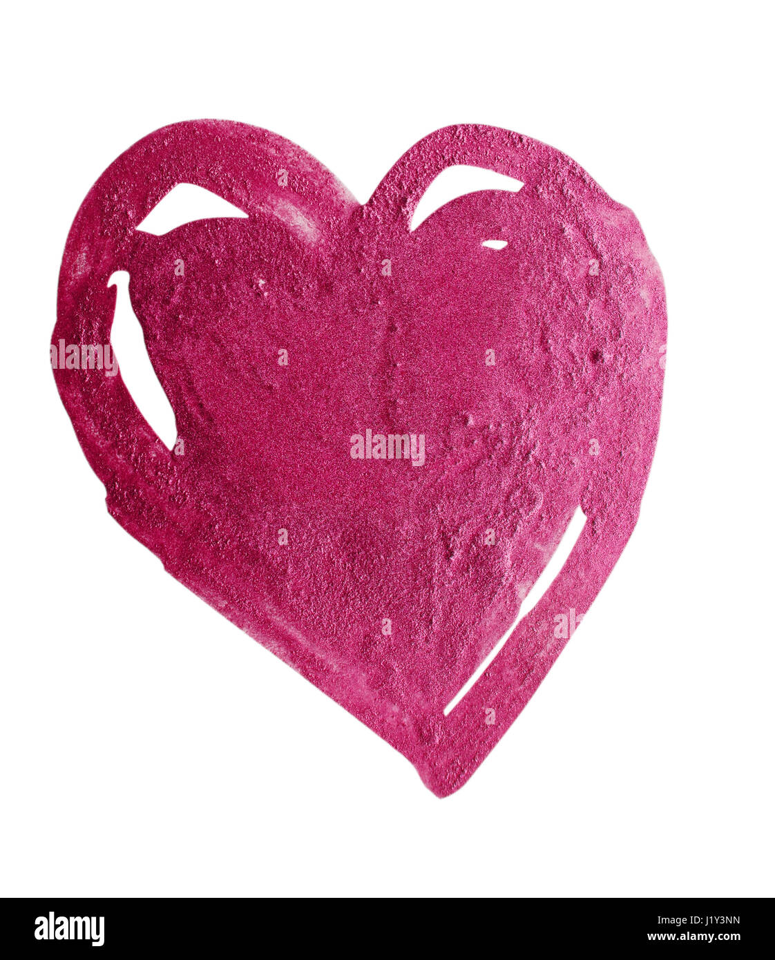 heart shape isolated on white background Stock Photo - Alamy