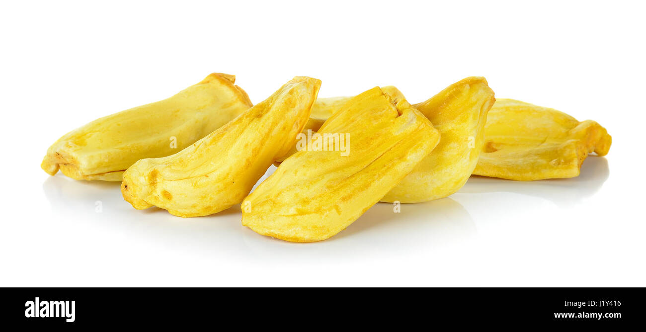 Baked jackfruit isolated on the white background. Stock Photo