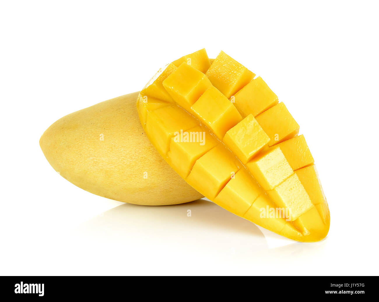 Ripe mango isolated on the white background Stock Photo - Alamy