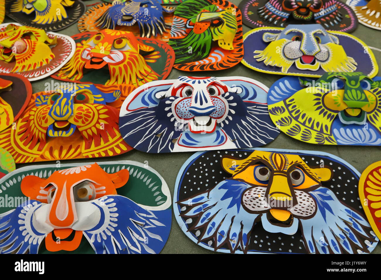 Bengali traditional Colorful masks Stock Photo Alamy