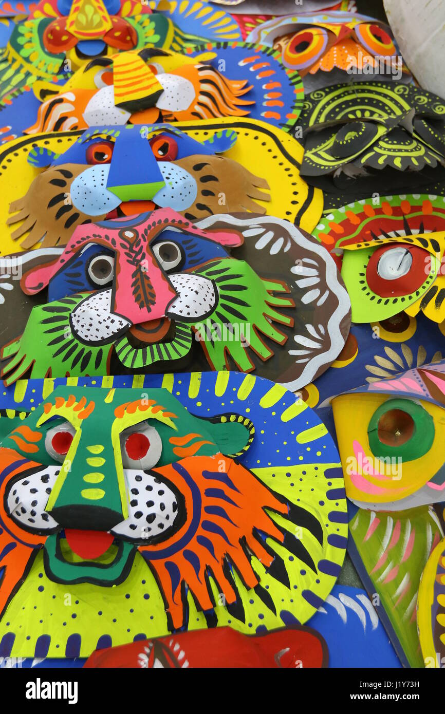 Bengali traditional Colorful masks Stock Photo Alamy
