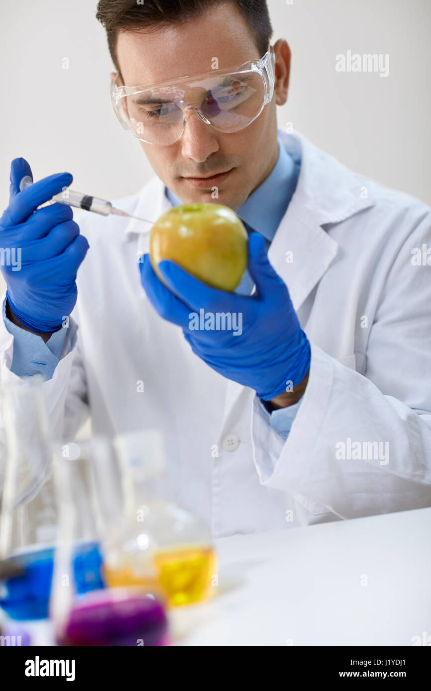 Food testing in the laboratory GMO food Stock Photo Alamy