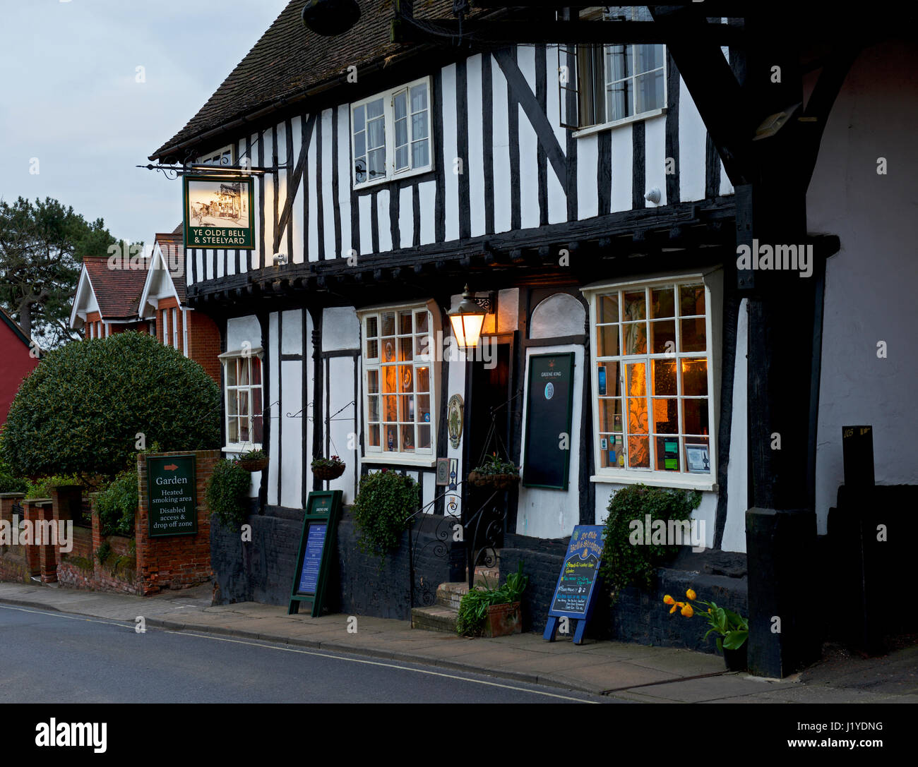 Ye Olde Bell & Steelyard pub, Woodbridge, Suffolk, England UK Stock Photo Alamy