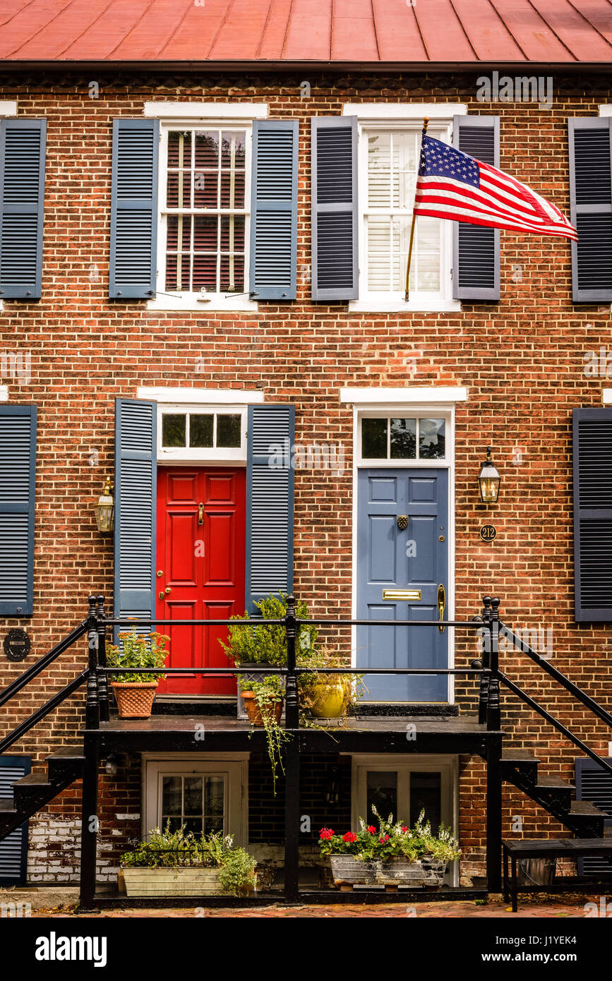 Old town alexandria row houses hires stock photography and images Alamy