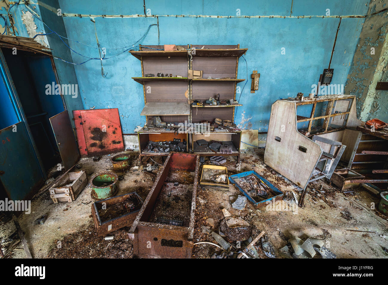 Abandoned Jupiter Factory in Pripyat ghost town of Chernobyl Nuclear ...