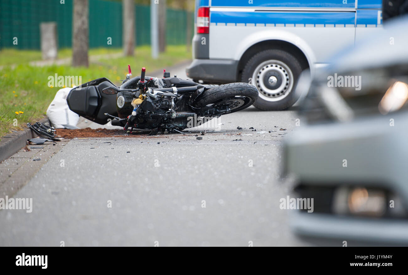 Motorcycle accident hi-res stock photography and images - Alamy
