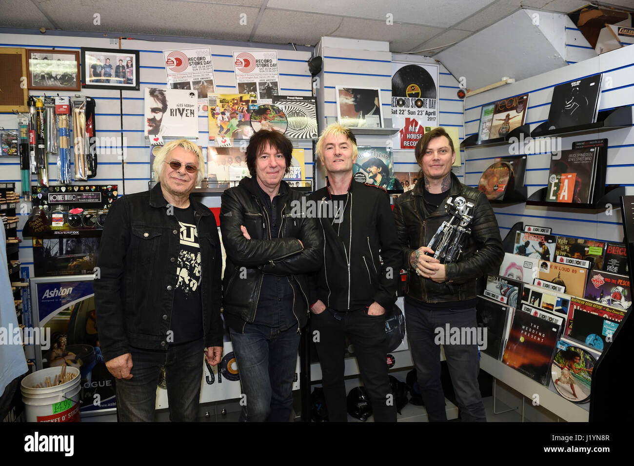 Swindon, UK. 22nd Apr, 2017. International Punk Band U.K. Subs took