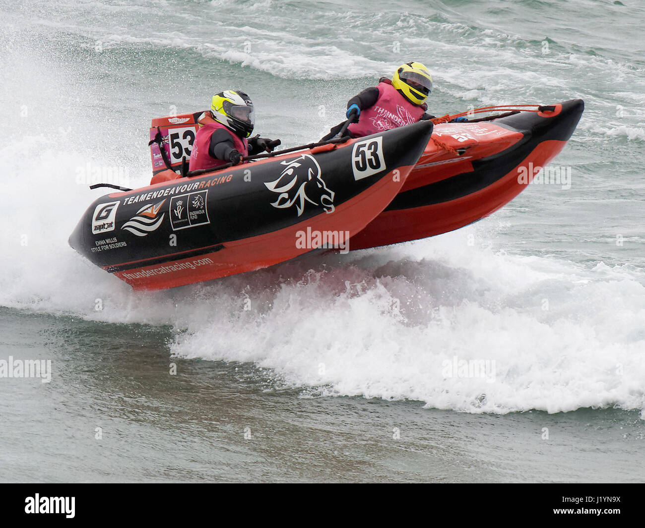 Pontoon boat racing hi-res stock photography and images - Alamy