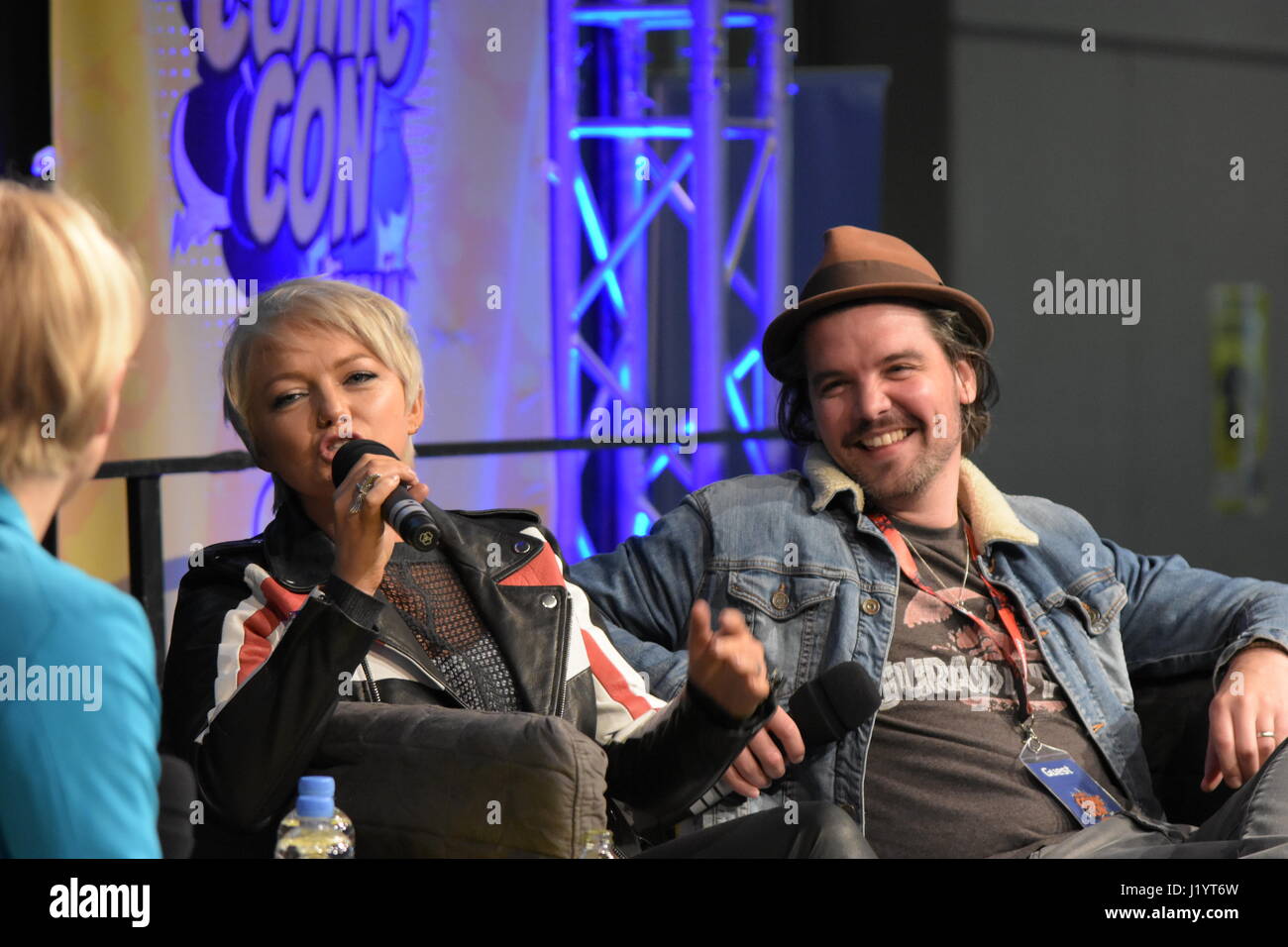 Frankfurt, Germany. 22nd April 2017. Hannah Spearritt (Primeval, Chucky