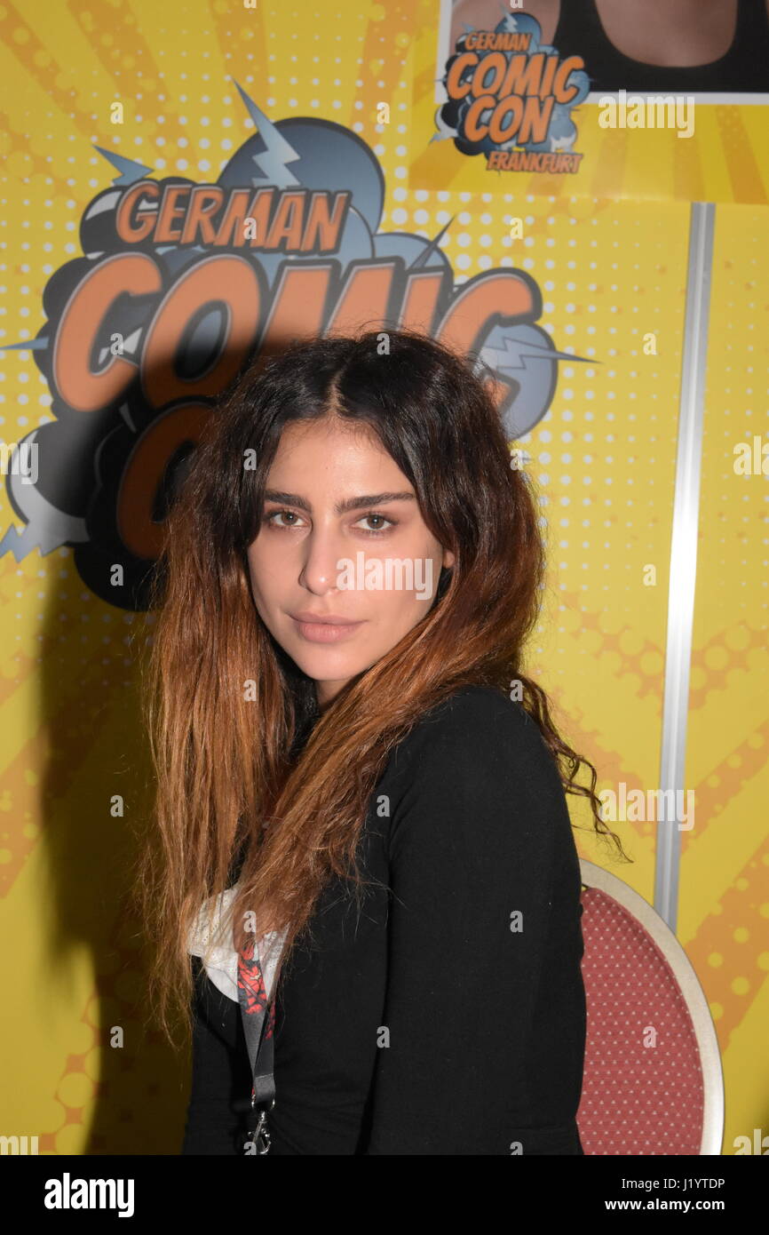 Frankfurt, Germany. 22nd April 2017. Nadia Hilker (The 100) at the