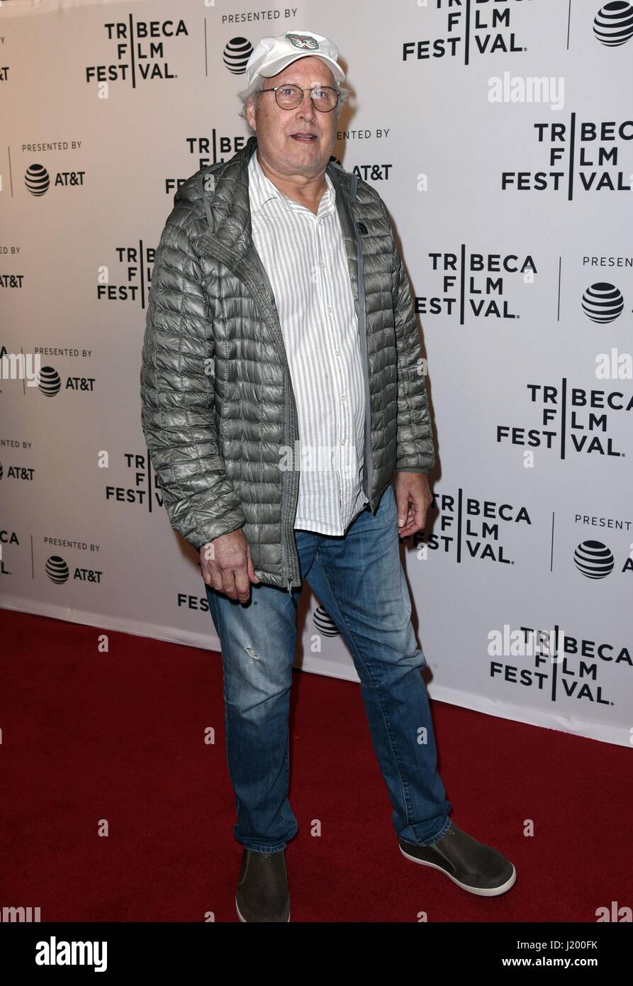 New York, NY, USA. 22nd Apr, 2017. Chevy Chase at arrivals for DOG YEARS Premiere at the 2017 Tribeca Film Festival, Cinepolis Chelsea, New York, NY April 22, 2017. Credit: Derek Storm/Everett Collection/Alamy Live News Stock Photo