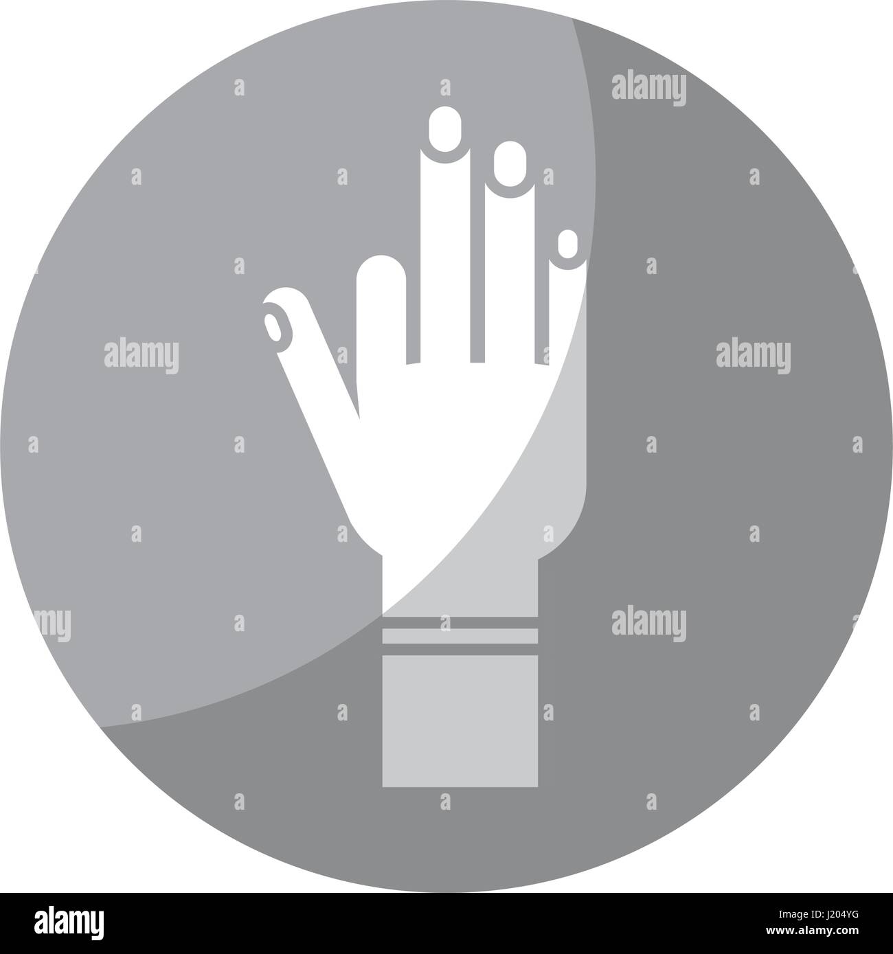 human hand icon Stock Vector Image & Art - Alamy