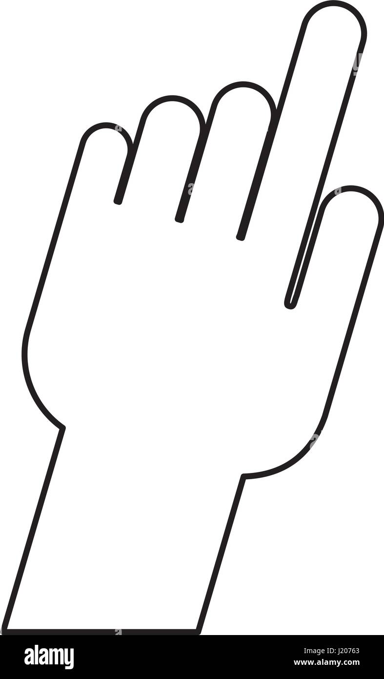 human hand icon Stock Vector Image & Art - Alamy