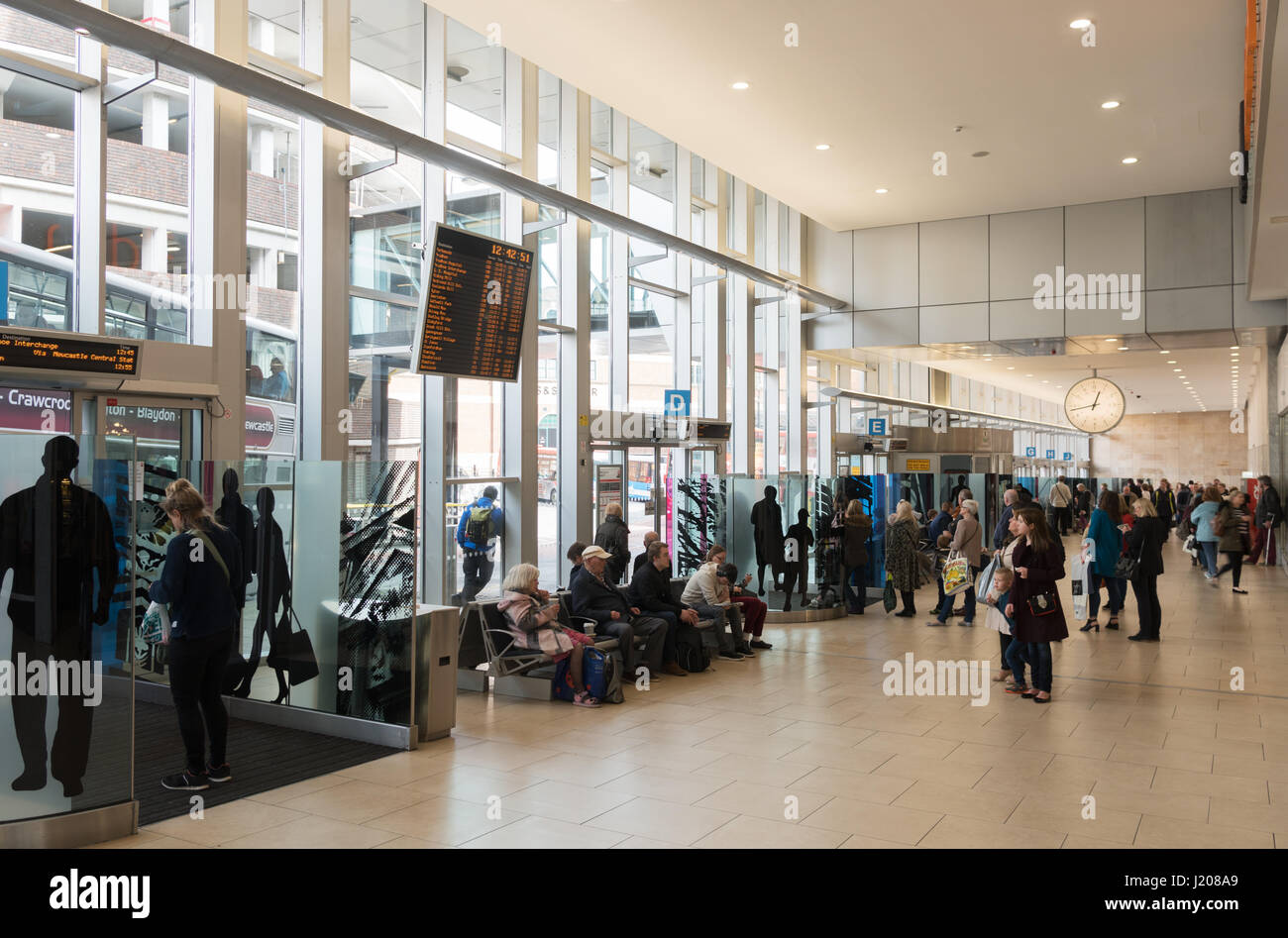 Eldon Square Bus Station Newcastle Upon Tyne England Uk Eldon Square Bus Station Newcastle Upon Tyne England Uk